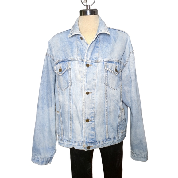 Top Line Looney Tunes Blue Denim Embroidery Back Size XL - Picture 10 of 16